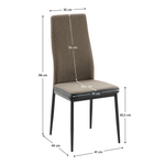 Casa si Gradina - Mobilier - Scaune si fotolii - Scaune - Scaun bucatarie, maro inchis/negru, ENRA NEW - Infinity.ro