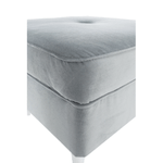 Casa si Gradina - Mobilier - Scaune si fotolii - Tabureti - Taburet modern, gri deschis/alb, RUFINO 3 NEW - Infinity.ro