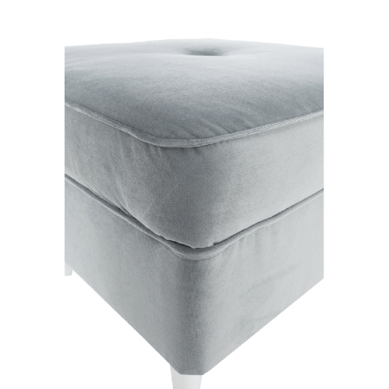 Casa si Gradina - Mobilier - Scaune si fotolii - Tabureti - Taburet modern, gri deschis/alb, RUFINO 3 NEW - Infinity.ro