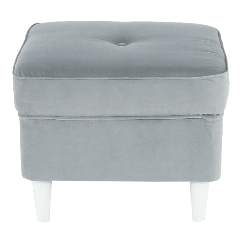 Casa si Gradina - Mobilier - Scaune si fotolii - Tabureti - Taburet modern, gri deschis/alb, RUFINO 3 NEW - Infinity.ro