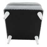 Casa si Gradina - Mobilier - Scaune si fotolii - Tabureti - Taburet modern, gri deschis/alb, RUFINO 3 NEW - Infinity.ro