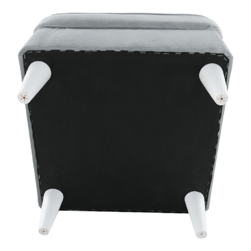 Casa si Gradina - Mobilier - Scaune si fotolii - Tabureti - Taburet modern, gri deschis/alb, RUFINO 3 NEW - Infinity.ro