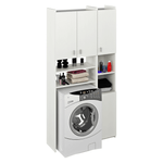 Casa si Gradina - Mobilier - Mobilier baie - Corpuri baie - Dulap deasupra masinii de spalat cu raft, alb, MIRALI - Infinity.ro