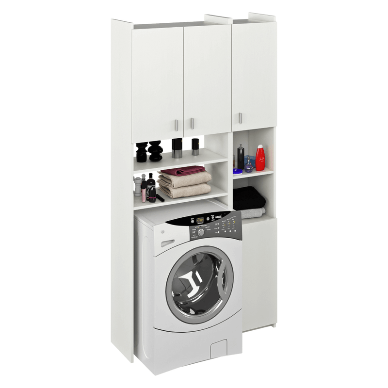 Casa si Gradina - Mobilier - Mobilier baie - Corpuri baie - Dulap deasupra masinii de spalat cu raft, alb, MIRALI - Infinity.ro