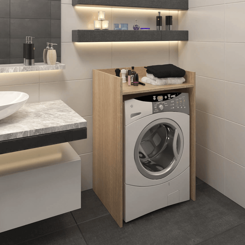 Casa si Gradina - Mobilier - Mobilier baie - Corpuri baie - Dulap pentru masina de spalat, stejar sonoma, VOJTO - Infinity.ro
