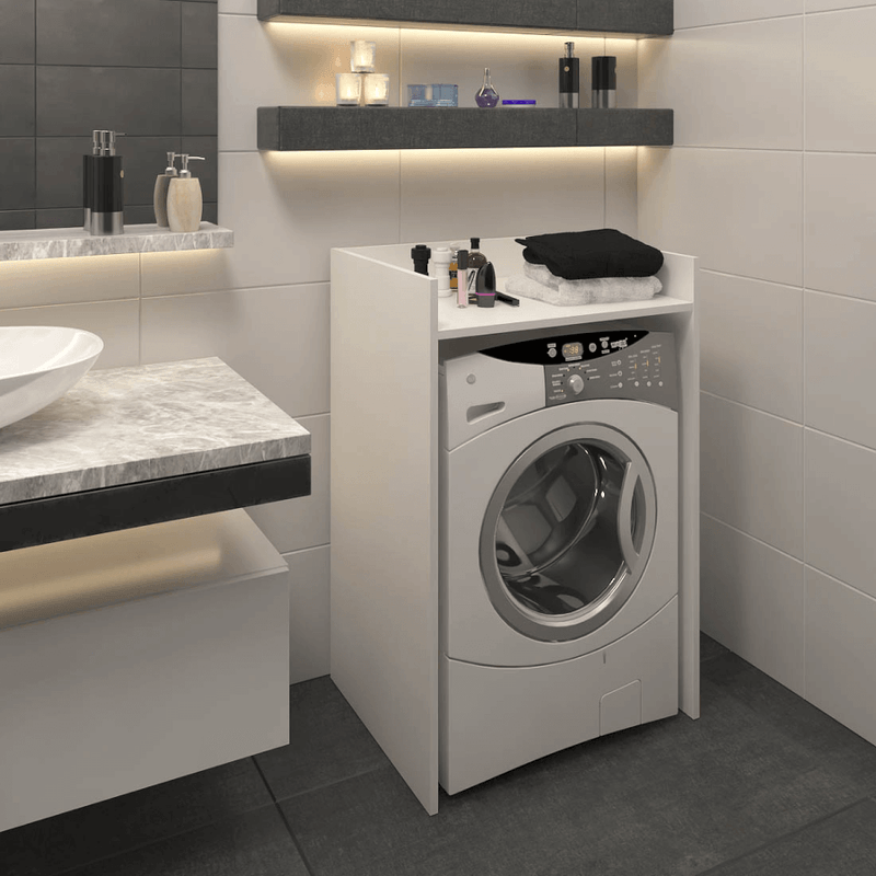 Casa si Gradina - Mobilier - Mobilier baie - Corpuri baie - Dulap pentru masina de spalat, alb, VOJTO - Infinity.ro