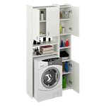 Casa si Gradina - Mobilier - Mobilier baie - Corpuri baie - Dulap deasupra masinii de spalat cu raft, alb, MIRALI - Infinity.ro