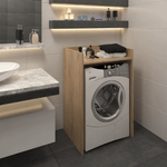 Casa si Gradina - Mobilier - Mobilier baie - Corpuri baie - Dulap pentru masina de spalat, stejar artisan/alb, VOJTO - Infinity.ro