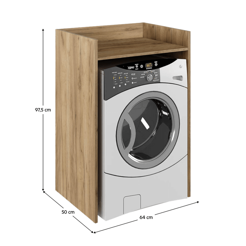 Casa si Gradina - Mobilier - Mobilier baie - Corpuri baie - Dulap pentru masina de spalat, stejar artisan/alb, VOJTO - Infinity.ro