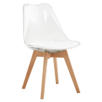 Casa si Gradina - Mobilier - Scaune si fotolii - Scaune - Scaun, transparent, acrilat/piele ecologica/fag, BALI 2 NEW - Infinity.ro