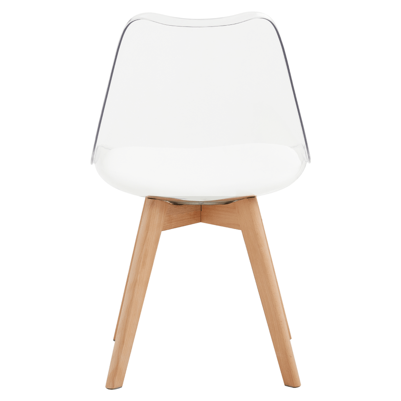 Casa si Gradina - Mobilier - Scaune si fotolii - Scaune - Scaun, transparent, acrilat/piele ecologica/fag, BALI 2 NEW - Infinity.ro