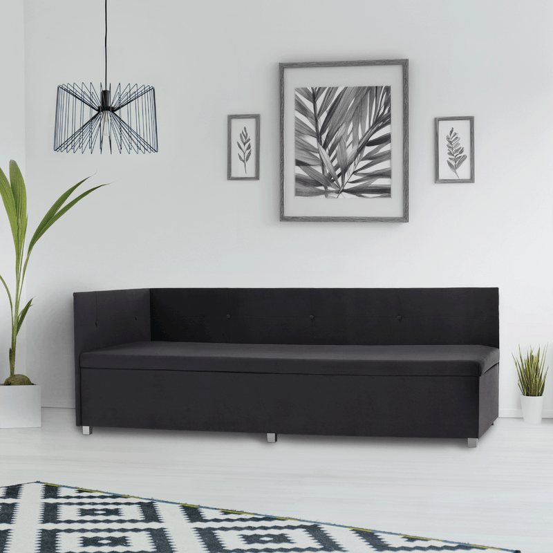 Casa si Gradina - Mobilier - Paturi si accesorii - Paturi - Canapea cu spatiu de depozitare, gri, AURIA UNI - Infinity.ro