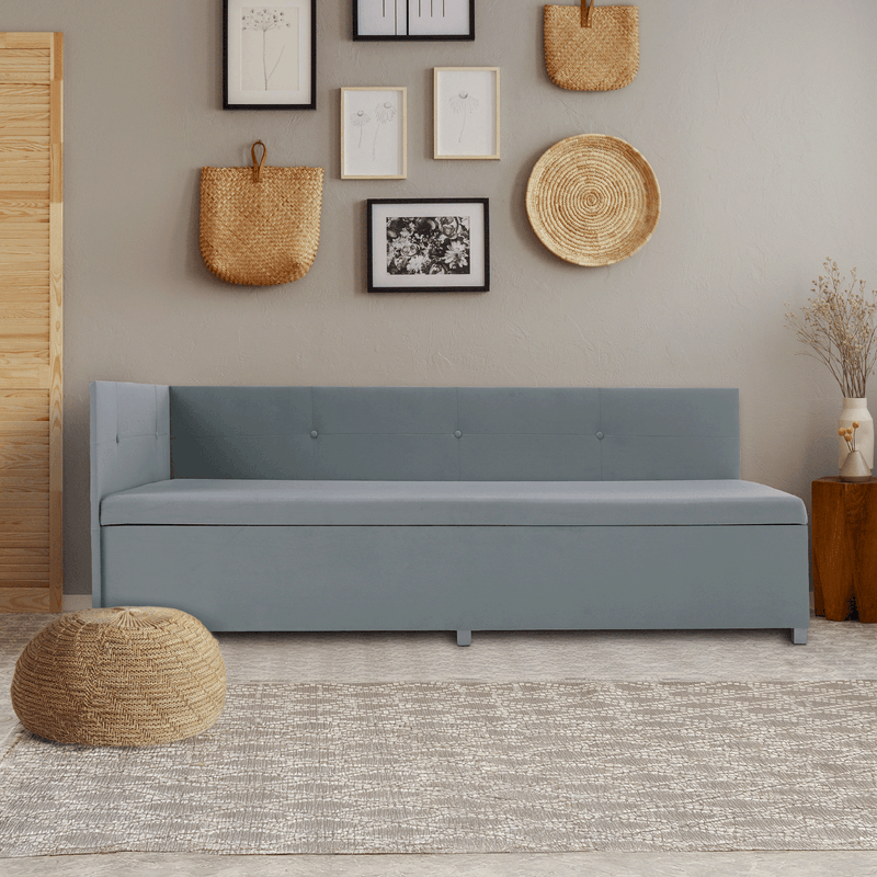 Casa si Gradina - Mobilier - Paturi si accesorii - Paturi - Pat de zi cu spatiu de depozitare, mentol, AURIA UNI - Infinity.ro