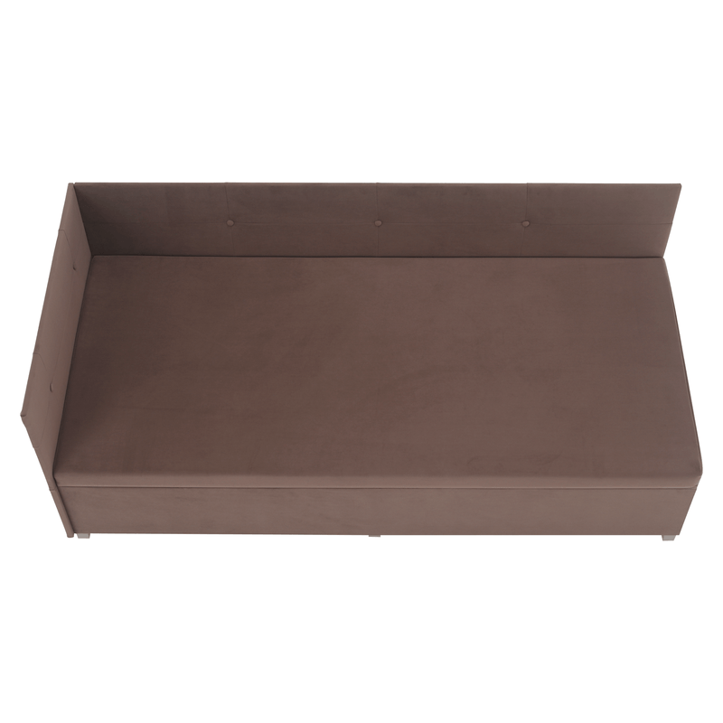 Casa si Gradina - Mobilier - Paturi si accesorii - Paturi - Canapea extensibila cu spatiu de depozitare, maro Taupe, AURIA UNI - Infinity.ro