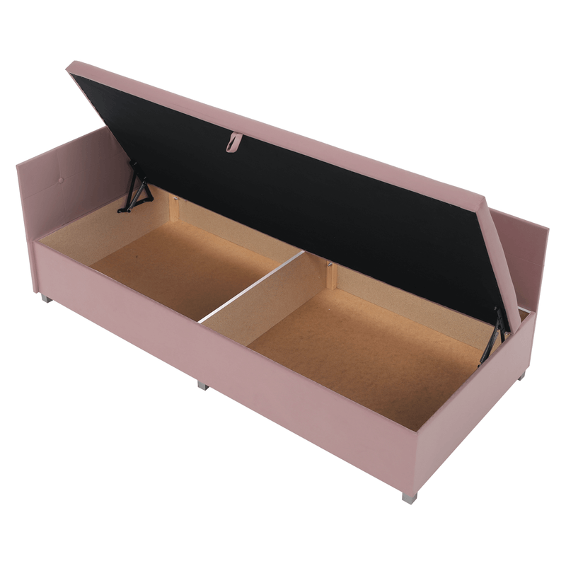 Casa si Gradina - Mobilier - Paturi si accesorii - Paturi - Pat de zi cu spatiu de depozitare, roz, AURIA UNI - Infinity.ro