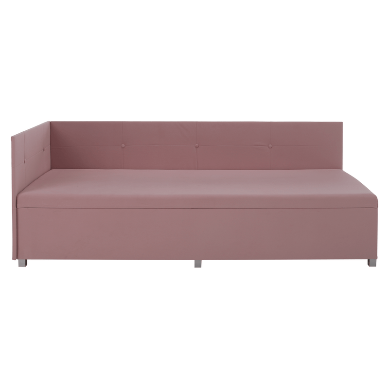 Casa si Gradina - Mobilier - Paturi si accesorii - Paturi - Pat de zi cu spatiu de depozitare, roz, AURIA UNI - Infinity.ro