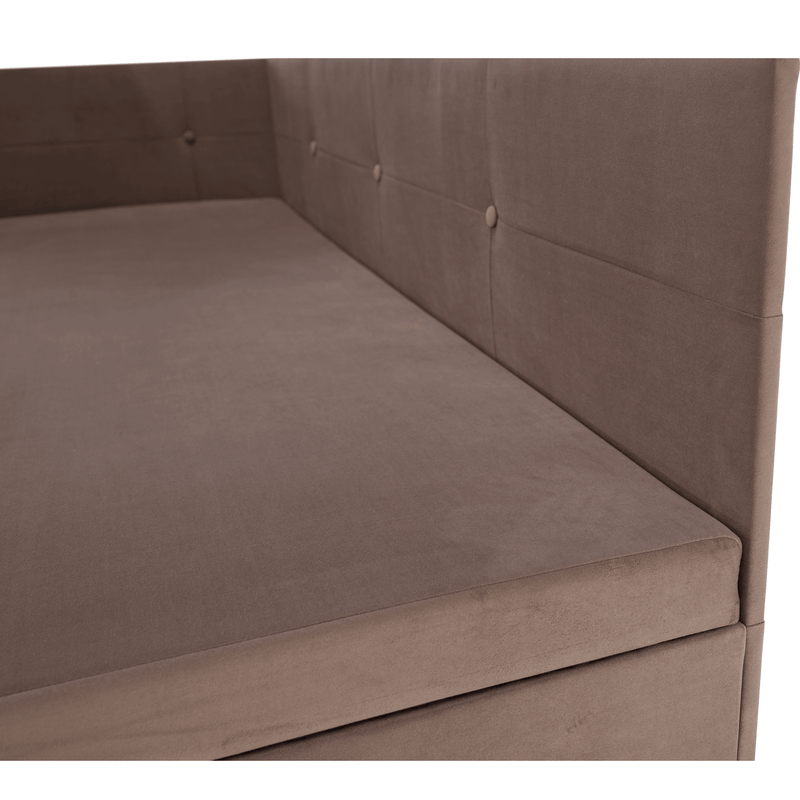Casa si Gradina - Mobilier - Paturi si accesorii - Paturi - Canapea extensibila cu spatiu de depozitare, maro Taupe, AURIA UNI - Infinity.ro