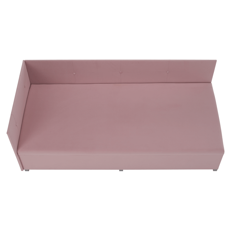 Casa si Gradina - Mobilier - Paturi si accesorii - Paturi - Pat de zi cu spatiu de depozitare, roz, AURIA UNI - Infinity.ro