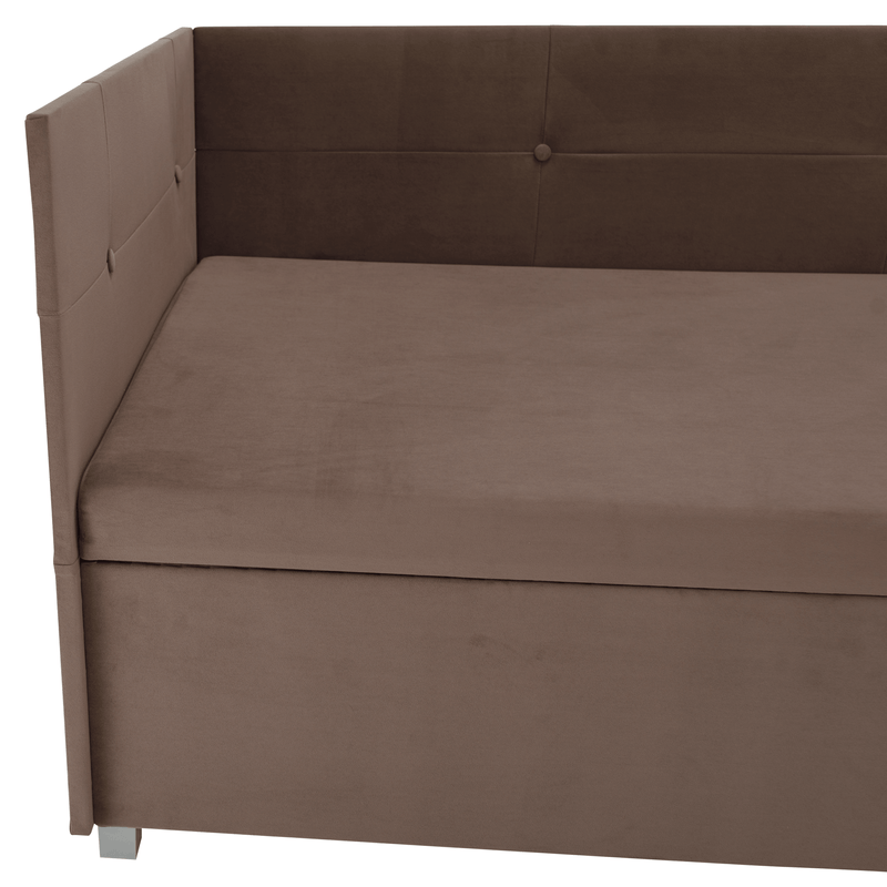 Casa si Gradina - Mobilier - Paturi si accesorii - Paturi - Canapea extensibila cu spatiu de depozitare, maro Taupe, AURIA UNI - Infinity.ro