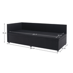 Casa si Gradina - Mobilier - Paturi si accesorii - Paturi - Canapea cu spatiu de depozitare, gri, AURIA UNI - Infinity.ro
