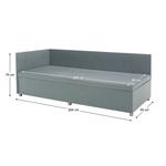 Casa si Gradina - Mobilier - Paturi si accesorii - Paturi - Pat de zi cu spatiu de depozitare, mentol, AURIA UNI - Infinity.ro