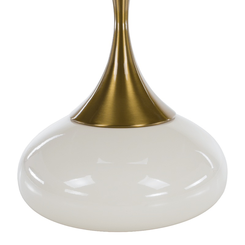 Casa si Gradina - Mobilier - Comode si corpuri - Console - Masuta auxiliara, alb Ivory/auriu, FEJ - Infinity.ro