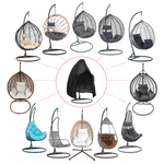 Casa si Gradina - Textile si covoare - Huse pentru mobilier - Husa de protectie pentru scaun suspendat, negru, KRYTO TYP 1 - Infinity.ro