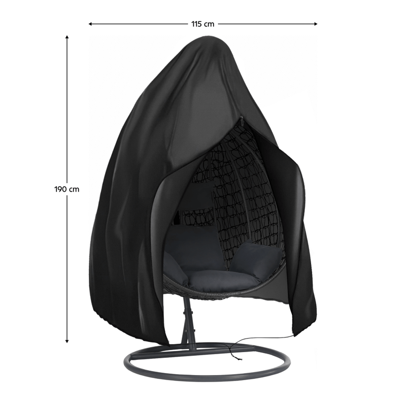 Casa si Gradina - Textile si covoare - Huse pentru mobilier - Husa de protectie pentru scaun suspendat, negru, KRYTO TYP 1 - Infinity.ro