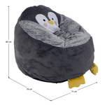 Casa si Gradina - Mobilier - Scaune si fotolii - Fotolii - Fotoliu tip sac pinguin, gri, PINGO - Infinity.ro