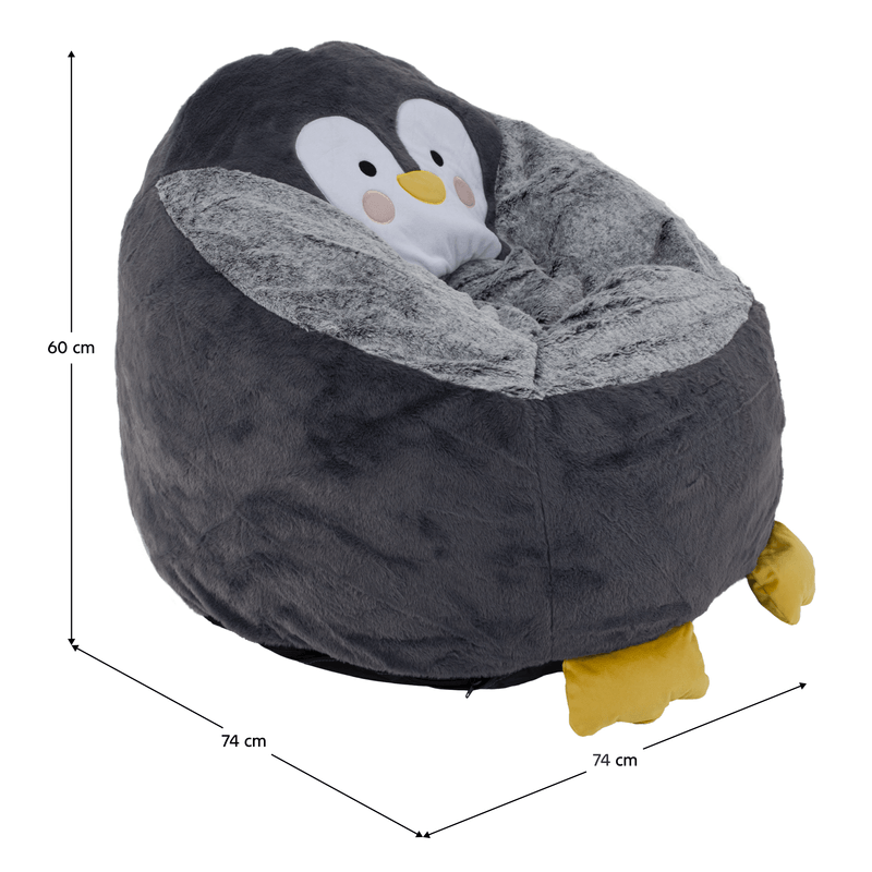 Casa si Gradina - Mobilier - Scaune si fotolii - Fotolii - Fotoliu tip sac pinguin, gri, PINGO - Infinity.ro