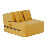 Casa si Gradina - Mobilier - Saltele si somiere - Saltele - Saltea pliabila/fotoliu extensibil, 2 in 1, galben, PELOS - Infinity.ro