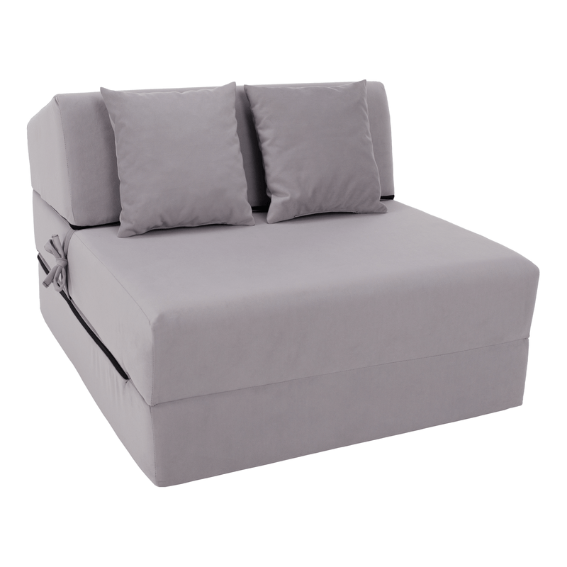 Casa si Gradina - Mobilier - Saltele si somiere - Saltele - Saltea pliabila/fotoliu extensibil, 2 in 1, gri deschis, PELOS - Infinity.ro