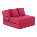 Casa si Gradina - Mobilier - Saltele si somiere - Saltele - Saltea pliabila/fotoliu extensibil, 2in1, roz magenta, PELOS - Infinity.ro