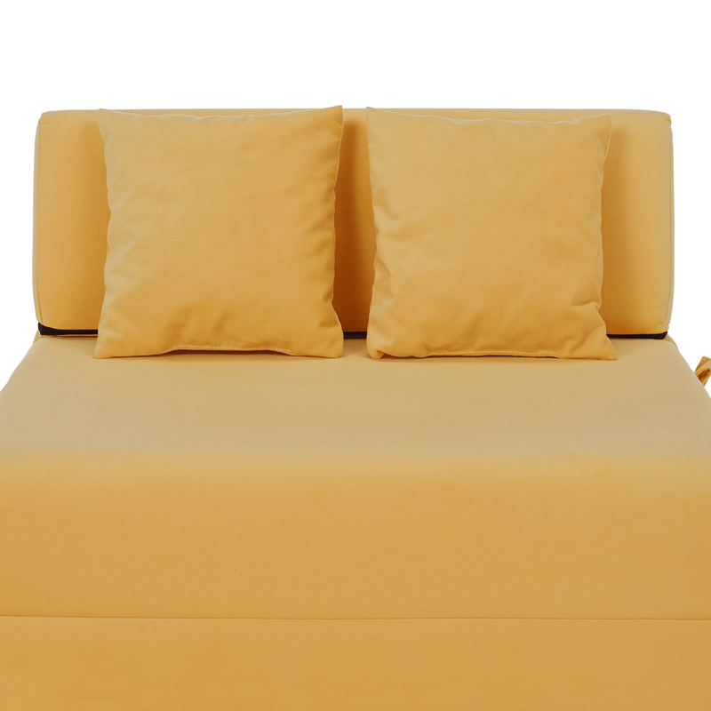 Casa si Gradina - Mobilier - Saltele si somiere - Saltele - Saltea pliabila/fotoliu extensibil, 2 in 1, galben, PELOS - Infinity.ro