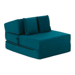 Casa si Gradina - Mobilier - Saltele si somiere - Saltele - Saltea pliabila/fotoliu extensibil, 2 in 1, petrol, PELOS - Infinity.ro