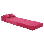 Casa si Gradina - Mobilier - Saltele si somiere - Saltele - Saltea pliabila/fotoliu extensibil, 2in1, roz magenta, PELOS - Infinity.ro