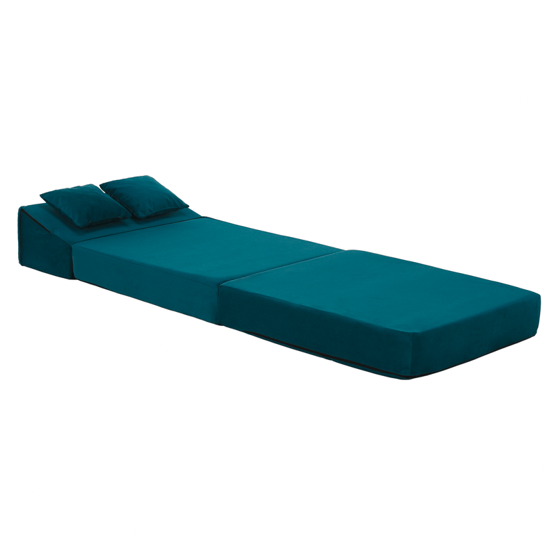 Casa si Gradina - Mobilier - Saltele si somiere - Saltele - Saltea pliabila/fotoliu extensibil, 2 in 1, petrol, PELOS - Infinity.ro