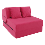 Casa si Gradina - Mobilier - Saltele si somiere - Saltele - Saltea pliabila/fotoliu extensibil, 2in1, roz magenta, PELOS - Infinity.ro