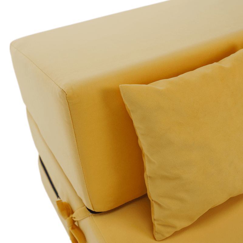 Casa si Gradina - Mobilier - Saltele si somiere - Saltele - Saltea pliabila/fotoliu extensibil, 2 in 1, galben, PELOS - Infinity.ro