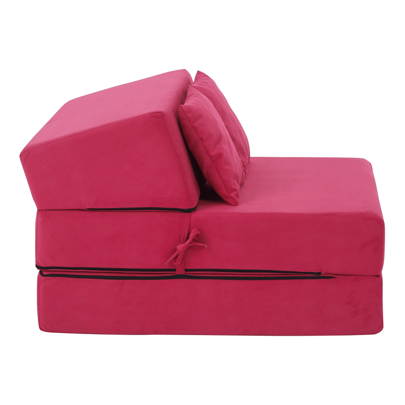 Casa si Gradina - Mobilier - Saltele si somiere - Saltele - Saltea pliabila/fotoliu extensibil, 2in1, roz magenta, PELOS - Infinity.ro