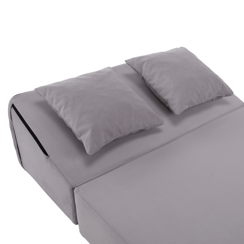 Casa si Gradina - Mobilier - Saltele si somiere - Saltele - Saltea pliabila/fotoliu extensibil, 2 in 1, gri deschis, PELOS - Infinity.ro