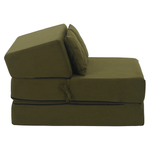 Casa si Gradina - Mobilier - Saltele si somiere - Saltele - Saltea pliabila/fotoliu extensibil, 2 in 1, masliniu, PELOS - Infinity.ro