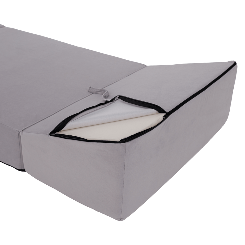 Casa si Gradina - Mobilier - Saltele si somiere - Saltele - Saltea pliabila/fotoliu extensibil, 2 in 1, gri deschis, PELOS - Infinity.ro