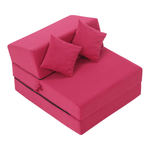 Casa si Gradina - Mobilier - Saltele si somiere - Saltele - Saltea pliabila/fotoliu extensibil, 2in1, roz magenta, PELOS - Infinity.ro