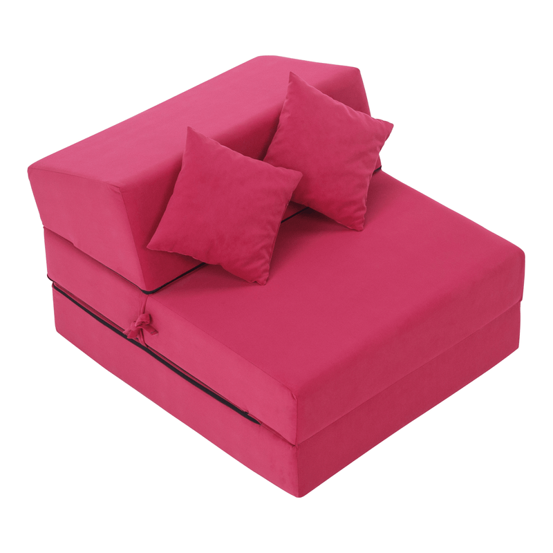 Casa si Gradina - Mobilier - Saltele si somiere - Saltele - Saltea pliabila/fotoliu extensibil, 2in1, roz magenta, PELOS - Infinity.ro