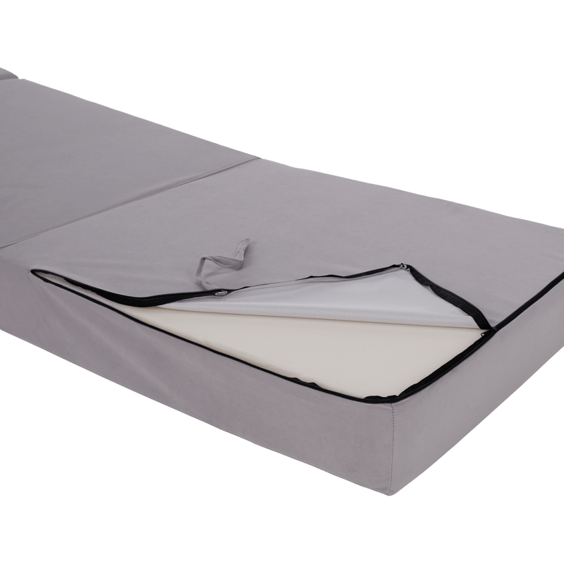Casa si Gradina - Mobilier - Saltele si somiere - Saltele - Saltea pliabila/fotoliu extensibil, 2 in 1, gri deschis, PELOS - Infinity.ro