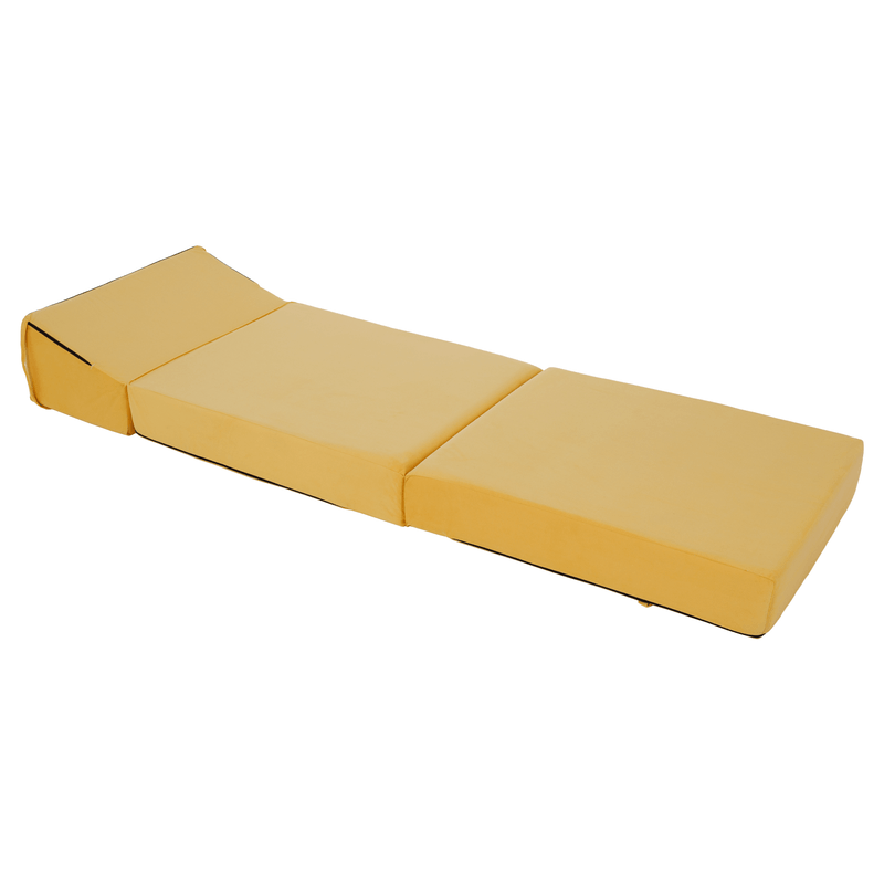 Casa si Gradina - Mobilier - Saltele si somiere - Saltele - Saltea pliabila/fotoliu extensibil, 2 in 1, galben, PELOS - Infinity.ro