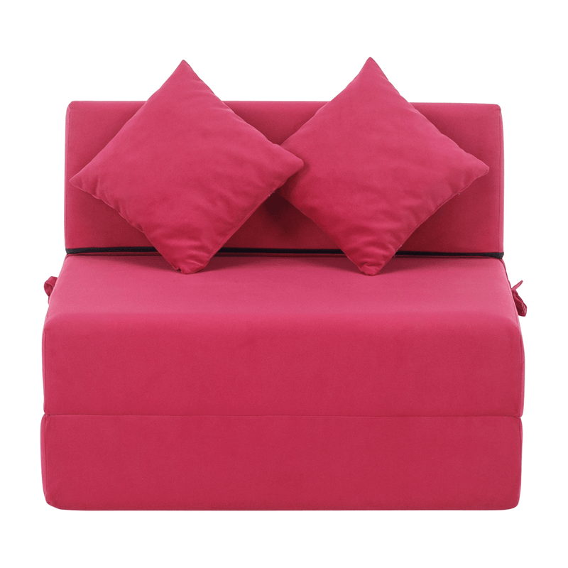 Casa si Gradina - Mobilier - Saltele si somiere - Saltele - Saltea pliabila/fotoliu extensibil, 2in1, roz magenta, PELOS - Infinity.ro