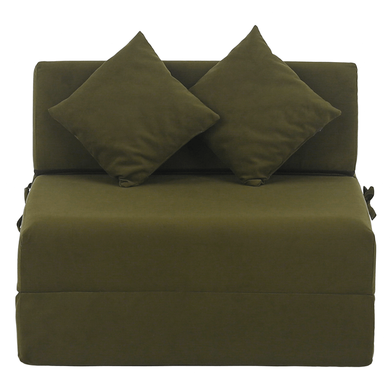 Casa si Gradina - Mobilier - Saltele si somiere - Saltele - Saltea pliabila/fotoliu extensibil, 2 in 1, masliniu, PELOS - Infinity.ro