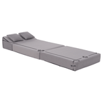 Casa si Gradina - Mobilier - Saltele si somiere - Saltele - Saltea pliabila/fotoliu extensibil, 2 in 1, gri deschis, PELOS - Infinity.ro